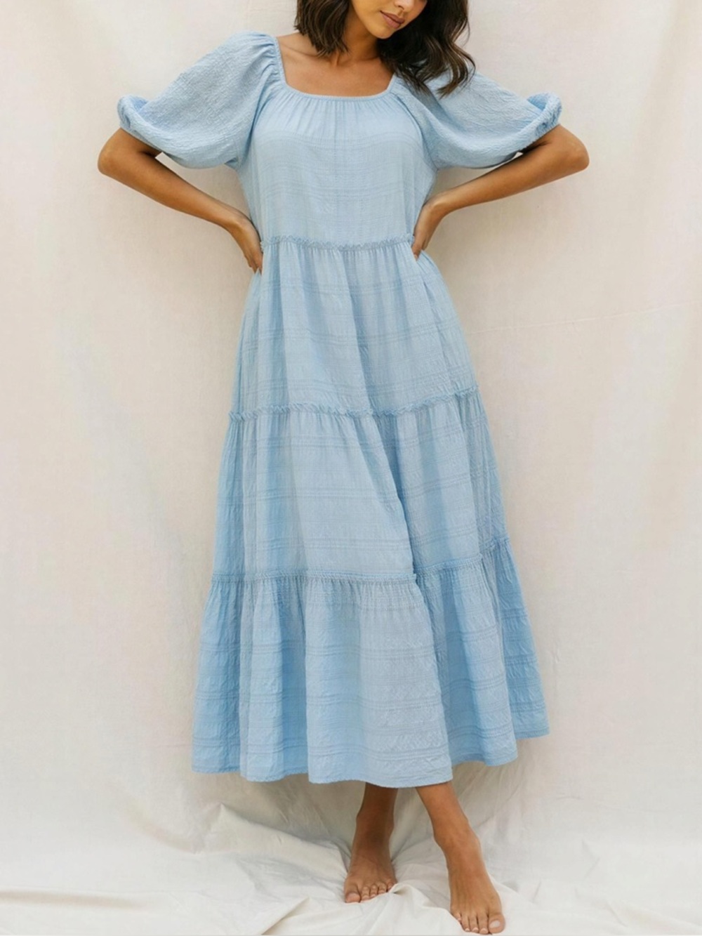 ZOCO. Daymaker Maxi Dress, Baby Blue, XL